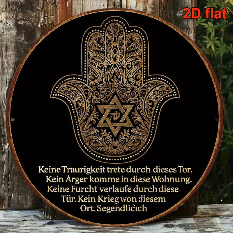 Home Decor - CIFBUY Vintage Aluminium-Wandkunst, wasserdicht, langlebig, für