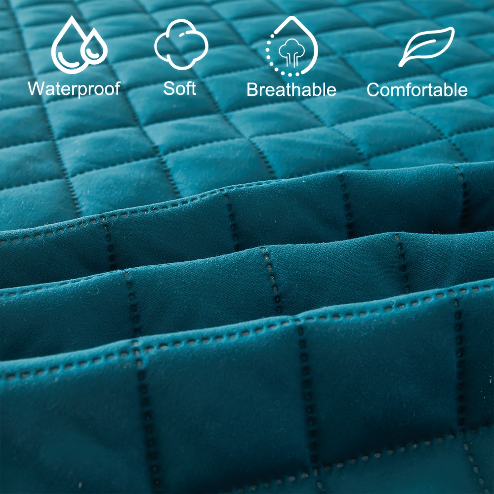 Waterproof Mattress Protector Breathable - 1 Stück Gestepptes Wasserdichtes Spannbettlaken, Maschinenwaschbarer