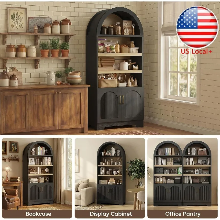 Storage & Organization - 71 cm hohe, gewölbte Küchenvorratskammer für