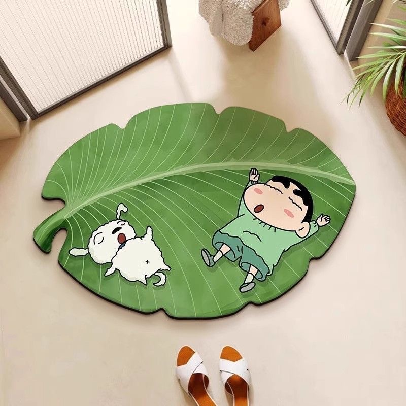 Quick Dry Diatomite Bath Mat - Kawaii Shin Chan Diatomeen-Badematte, Wasserabsorbierend, Schnelltrocknend,