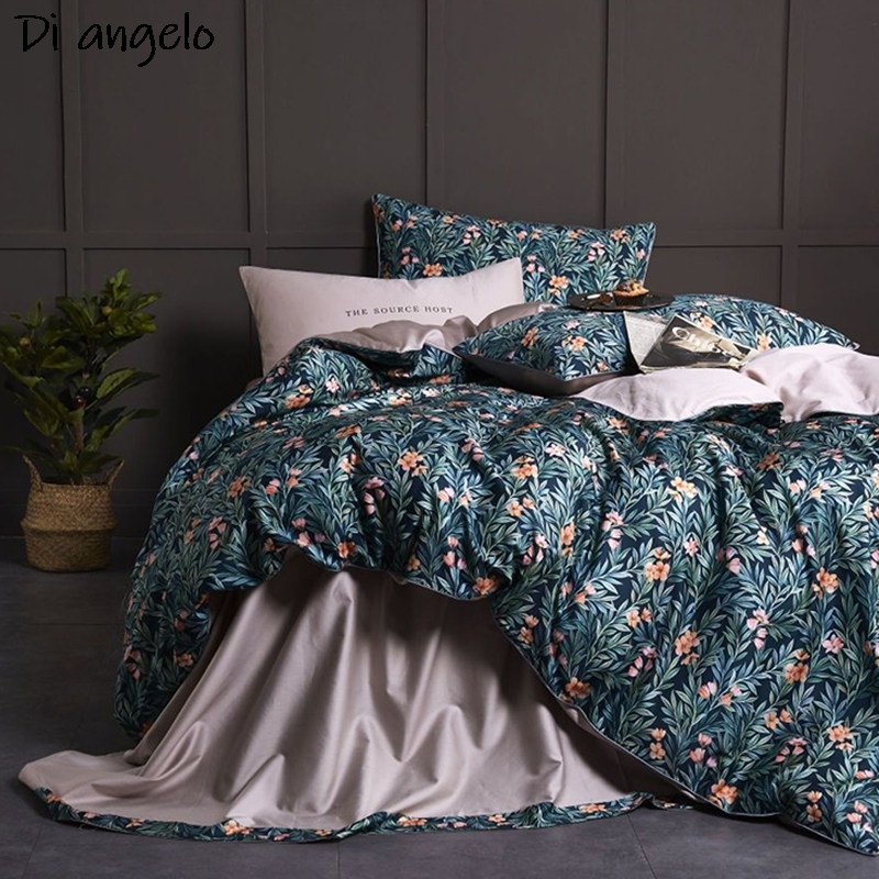 Aesthetic Floral Duvet Cover - 600TC Ägyptische Baumwolle RU Europa RU