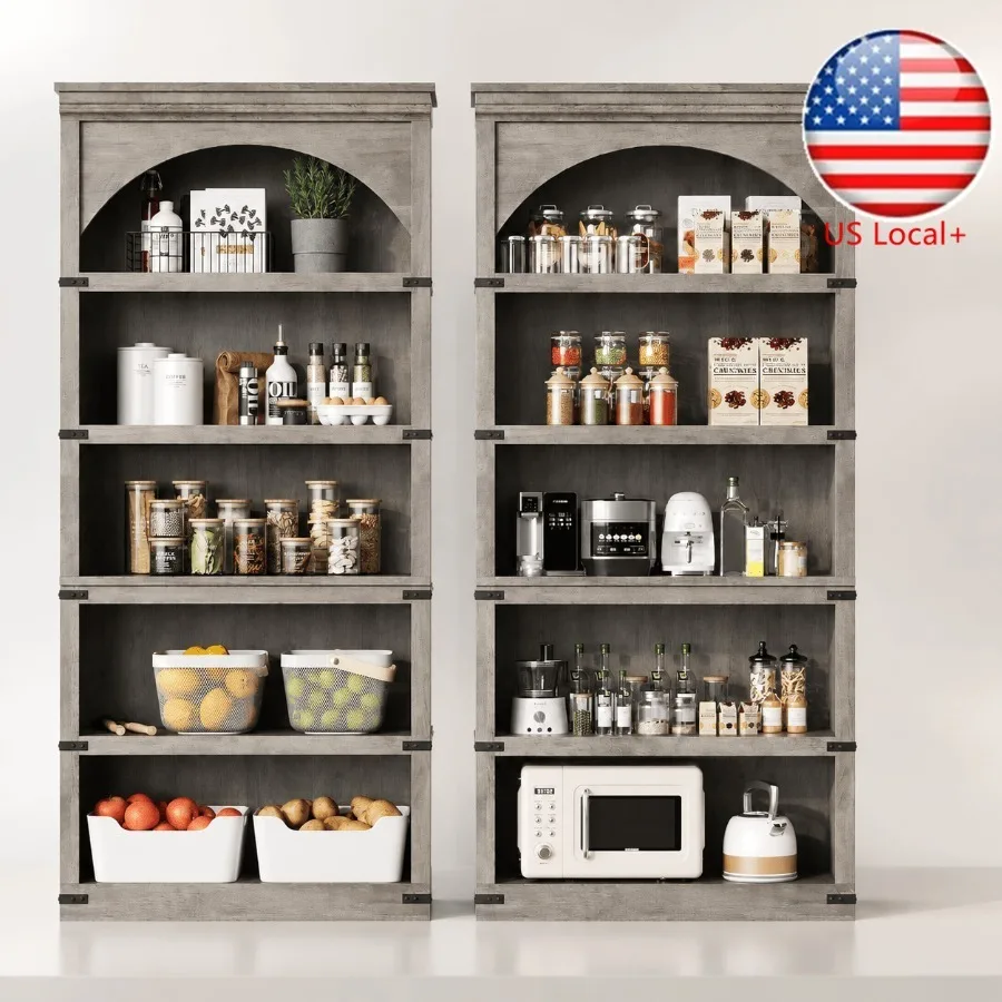 Storage & Organization - 68,7 cm hohes, bogenförmiges Bücherregal im