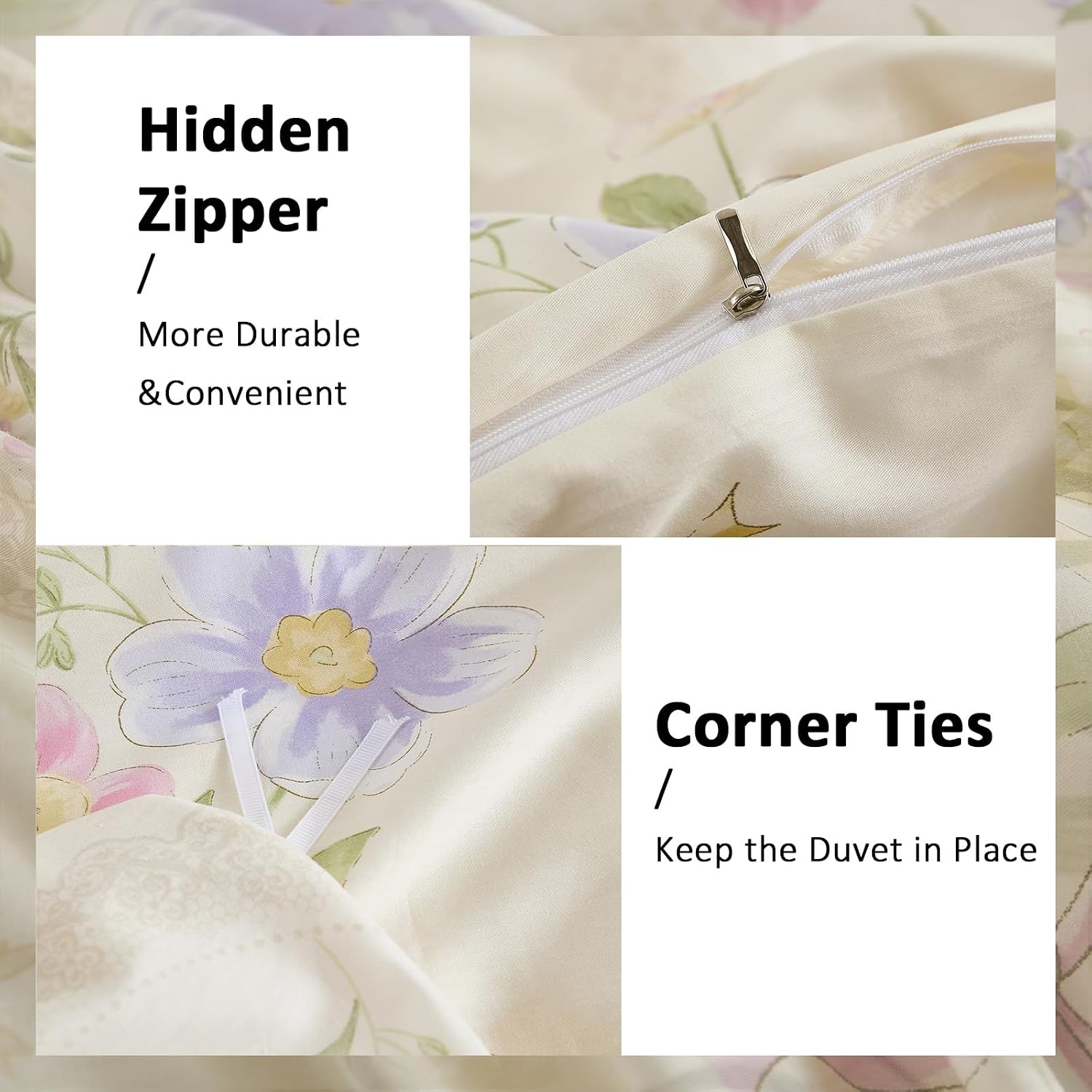Blumenmuster-Bettbezug für Que – Aesthetic Floral Duvet Cover Bewertung und Preis