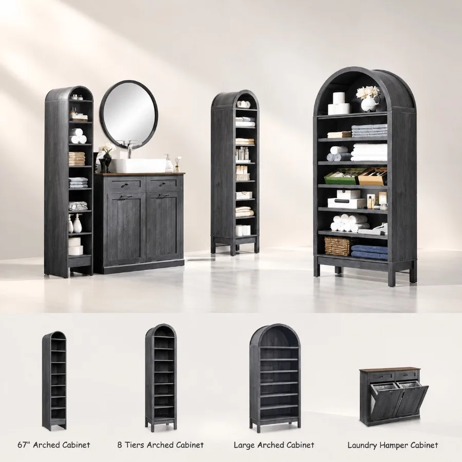 67 cm hoher, gewölbter Badezim – Storage & Organization Bewertung und Preis