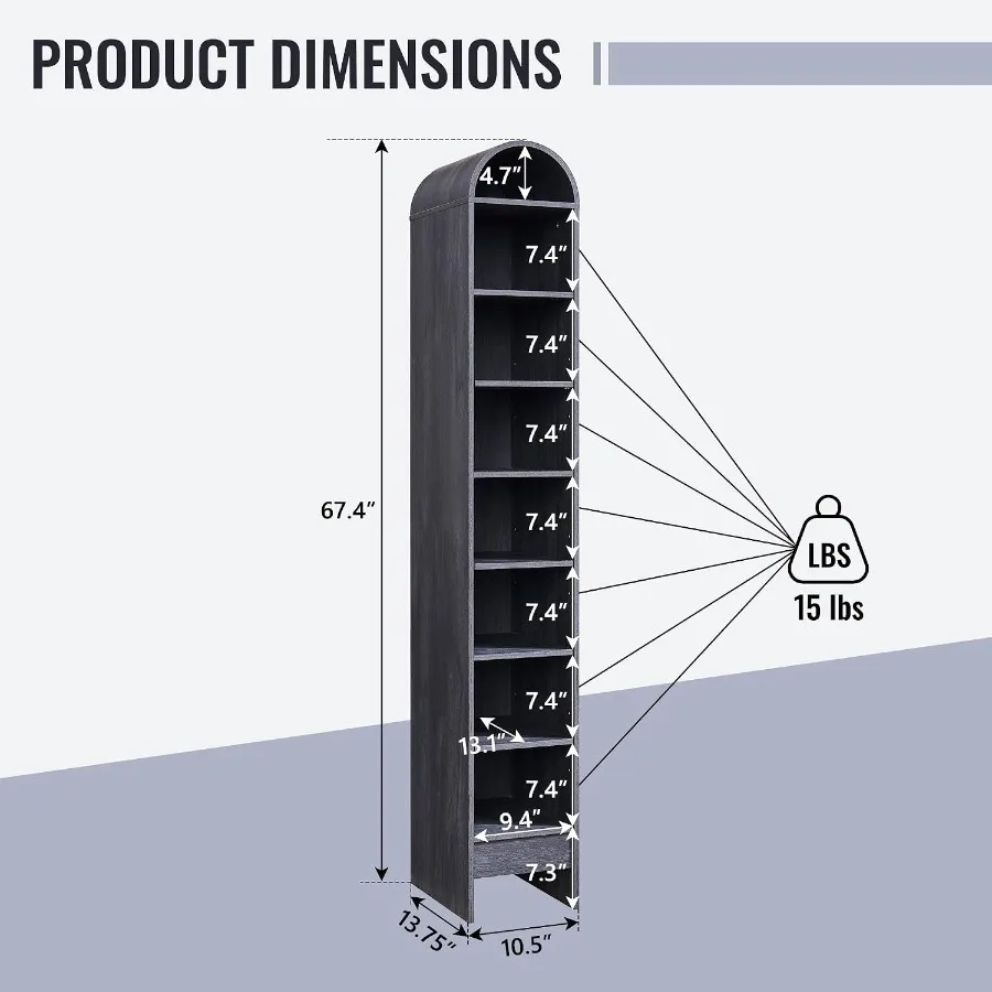 67 cm hoher, gewölbter Badezim – Storage & Organization Bewertung und Preis