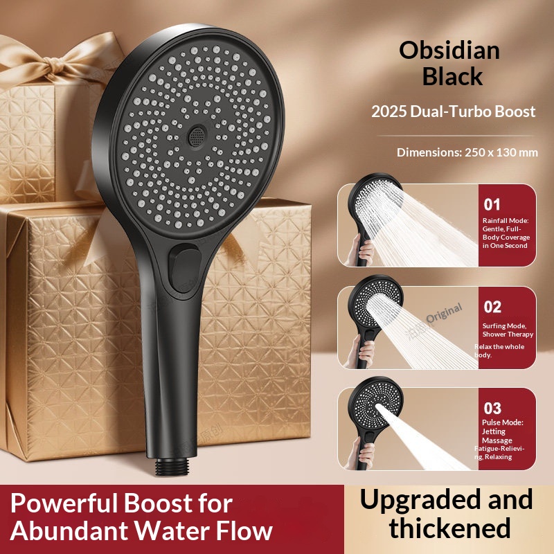 Hochdruck-Handbrause mit 3 Str – High Pressure Shower Head Handheld Bewertung und Preis