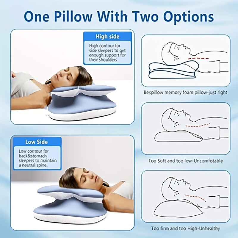1 Stück ergonomisches Nackenki – Memory Foam Orthopedic Pillow Neck Pain Bewertung und Preis